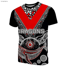 Color Dragons Anzac Day St George 3D Fashion Full Printed 2 Round Neck T-Shirt Men Women Harajuku Casual Tee Short Sleeve 2024 - buy cheap