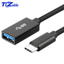 USB 3,0 женщина к USB-C Тип C OTG передачи данных зарядки передачи и синхронизации USB-C OTG 3,1 кабель USB-C конвертер адаптер кабель 0,2 м 2024 - купить недорого