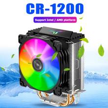 Jonsbo CR-1200 CPU Cooler 92mm RGB 3Pin Cooling Fan Heatsink 2 Heat-pipes Tower Heatsink For Intel LGA 775 1150 1155 AMD AM2/3/4 2024 - buy cheap