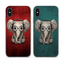 Para iphone 11 pro 6 7 8 coque bonito leopardo da neve elefante girafa casos de telefone macio para iphone xr x xs max 6s mais 5 5S se dos desenhos animados 2024 - compre barato