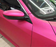 Película de envoltura de cerámica de vinilo para coche, lámina de lujo satinada, cromada, rosa roja, para automóviles, con liberación de aire, 1,52x20m 2024 - compra barato