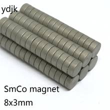 10 20 50 100PCS/LOT Round SmCo Magnet 8*3 High Temperature Resistant 350 Degree Super Strong Magnets 8x3 2024 - buy cheap