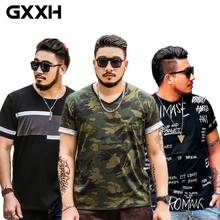 HOT SELL GXXH Oversize Large Size Men's Short Sleeves Printed T Shirts Male Fat Guy Summer Mens Tee Clothes XXL-4XL 5XL 6XL 7XL 2024 - buy cheap