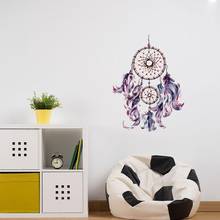 Pegatina de pared creativa con atrapasueños, calcomanías para sala de estar, dormitorio, fondo, decoración, papel tapiz, mural 2024 - compra barato