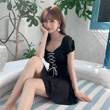 One-body Skirt Type Swimsuit Lady Cover Belly Show Thin Sexy Size Chest Conservative Large Size Hot Spring Swimsuit 2024 - buy cheap