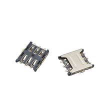 100PCS Nano-SIM card holder Plug Type 6PIN mini sim card socket nano sim card connector Sockets Dropshipping 2024 - buy cheap