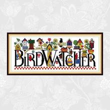 Birdwatcher Patterns Printed on Canvas Cross-stitch DIY Handwrok Counted Cross Stitch kits Embroidery Thread Sets Needlework 2024 - buy cheap