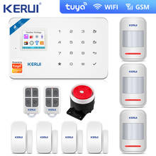 Kerui Tuya Google W181 Wifi Home Alarm Wireless Wifi GSM Alarm System Security IOS APP  SMS Burglar Alarm System Motion Sensor 2024 - buy cheap