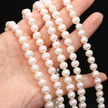 High Quality Natural Freshwater Pearl Potato Shape White Beads For Jewelry Making DIY Bracelet Necklace Earring Gift Size 7-8mm 2024 - buy cheap