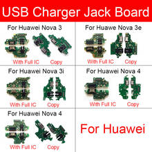 Placa de carga USB para Huawei Nova 3, 3E, 3I, 4, 4E, puerto de carga Usb, Conector de Cable flexible, piezas de repuesto de reparación de cinta 2024 - compra barato