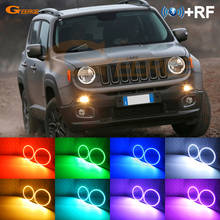 For JEEP Renegade 2014 2015 2016 2017 2018 2019 RF Remote BT App Multi-Color Ultra bright RGB LED Angel Eyes kit Halo Rings 2024 - buy cheap