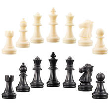 1 Set Chess Game Pieces 8.5cm King Chessmen Adults Children Plastic Chess Figures Tournament Game Toy Backgammon 2024 - buy cheap