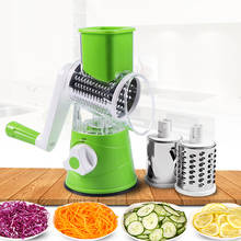 Vegetable Cutter Round Mandoline Slicer Potato Carrot Grater Slicer with 3 Stainless Steel Chopper Blades Kitchen Tools 2024 - buy cheap
