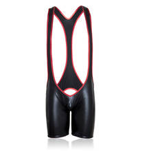Sexy Underwear Panties Crotch Lingerie for BDSM Bondage Leather Mens Sissy Latex Men Patent Black Boxer Shorts  2024 - buy cheap
