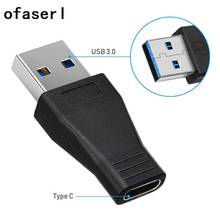 Ofaserl USB 3,1 type C адаптер USB 3,0 мужчина к USB-C Женский адаптер конвертер для Macbook huawei P9 Xiaomi 4C Nexus 5X6 P 2024 - купить недорого