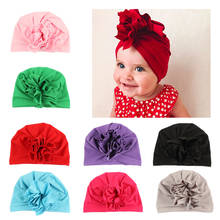 2021 Hot Sale baby caps Cut Girl Bowknot Winter Hat Cotton caps Children Girls Knitting Beanie Baby Hat Turban Head Wrap Cap 2024 - buy cheap