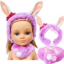 2 Pcs/Set Purple Plush Rabbit Ears Headband Hair Accessories Headband for Nancy Doll Dollhouse 16 Inch Kids DIY Dollhouse Toy 2024 - buy cheap