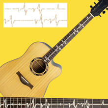 DIY Electrocardiogram Guitar Fingerboard Inlay Sticker Fretboard Decals Guitar Neck Sticker for Electric Acoustic Guitar Parts 2024 - buy cheap