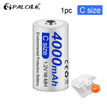 PALO New C Size Rechargeable Battery NI-MH 1.2V type C  Rechargeable Batteries For gas cooker oven 2024 - buy cheap