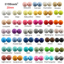 100pcs/lot 20mm Silicone lentil Beads Silicone BPA Free DIY Charms Newborn Nursing Accessory Teething Necklace Teething Toy 2024 - buy cheap