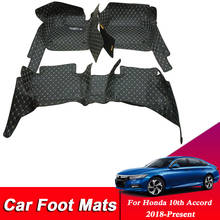 Floor Mats For Honda 10th Accord 2018-Present Leather Custom Auto Car Floor Foot mat Car Styling Decoration Internal Accessories 2024 - buy cheap