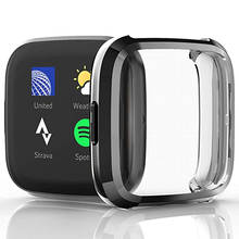 Funda de Tpu suave para reloj Fitbit Versa 2, carcasa impermeable, Protector de pantalla para reloj inteligente Fitbit Versa 2, 13 colores, nueva 2024 - compra barato
