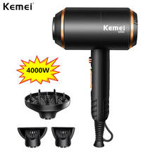 KEMEI Professional Hair Dryer 4000 Wind Power Powerful Electric Blow  Hot/cold Air Hairdryer Barber Salon Tools 210-240V 2024 - buy cheap
