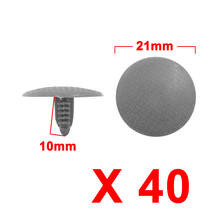 uxcell 40Pcs Gray Plastic Rivets Fastener Fender Bumper Push Clips Retainers 6 x 5mm for Automotive Car 2024 - buy cheap