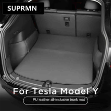 Suitable for Tesla MODEL Y front and rear trunk mats anti-dirty and wear-resistant microfiber leather full surround modification 2024 - buy cheap