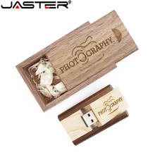 Unidad flash JASTER USB 2,0 de rotación cuadrada de madera, USB creativo, 4GB, 8GB, 16GB, 32GB, 64GB, caja de madera, logotipo gratis de más de 10 Uds. 2024 - compra barato