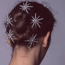Fashion Bridal Rhinestone Star Pearl Hair Pins Hair Accessories for women Crystal Hair Clips Barrettes Hair Hairgrip Jewelry 2024 - buy cheap