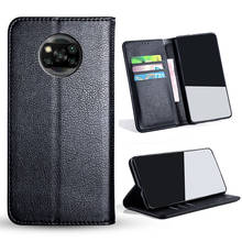 Funda de lujo para Xiaomi Poco X3 NFC, carcasa de cuero para teléfono, No magnética, con tarjetero, libro 2024 - compra barato