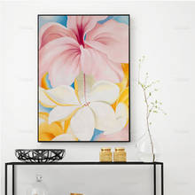 Geórgia o'keefe, hibisco com encanaria 1939, arte abstrata, arte moderna, impressão floral, em parede, cartaz de arte 2024 - compre barato