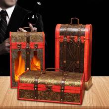 High Quality Vintage Wooden Red Wine Box Packaging Gift Boxes Double Bottle Carrier Storage Case Birthday Party Christmas Gift 2024 - buy cheap
