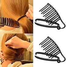 Diy torção fofo vara bun maker ferramenta titular magia mulheres meninas estilo de cabelo clipe updo bun pentes trança rabo de cavalo bump acessórios 2024 - compre barato