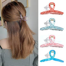 1Pcs Women Hairpins Elegant Transparent Cross Big Hair Claws for Girl Hair Accessories Fashion Korean Acrylic Barrettes Headwear 2024 - buy cheap