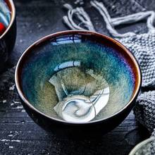 Household Rice Bowl Korean Restaurant Ceramic Bowl Underglaze Colored Noodle Bowl Fruit Salad Dessert Bowl 2024 - buy cheap