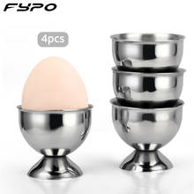 Soporte de acero inoxidable para huevos hervidos, utensilios de cocina, Decoración de mesa, 4 unidades 2024 - compra barato