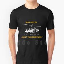 Gyrocopter aerodinâmica-lift equação engraçado camiseta t camisa de algodão homens diy impressão legal t gyrocopter aerodinâmica lift equação 2024 - compre barato