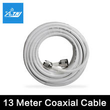 Cable Coaxial RG6 de baja pérdida de 13 metros, conector Coaxial de 50ohm N macho a N macho, Cable de comunicación Coaxial para amplificador de señal de teléfono móvil 2024 - compra barato