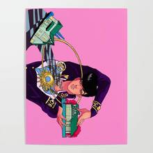 Josuke-impresiones en lienzo para decoración del hogar, póster de pintura Higashikata, arte de pared japonés para fondo de cabecera, imágenes modulares, Marco 2024 - compra barato