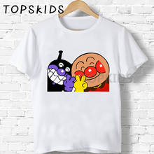 Camisetas con estampado japonés de Anpanman y Baikinman para niños y niñas, camisetas divertidas para bebés, camisetas de verano 2019 2024 - compra barato