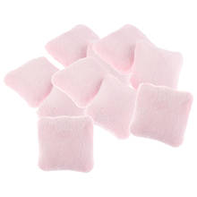 Almofadas macias para sofá cama casa de bonecas miniatura 4x4cm rosa 2024 - compre barato