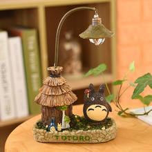Totoro Resin Night Light Fixtures Children's Room Bedroom Bedside Night Lamp Lamps LED Lights Decoration Study Luminary Lamp 2024 - buy cheap