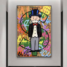 MONOPOLY DOLLAR SIGN STATUE by Alec Monopoly Graffiti Art Paintings on the Wall Art Posters and Prints Modern Art Wall Pictures 2024 - buy cheap