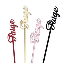 30pcs Personalized Engraved Wedding Drinks Stirrers Cocktail Stirrer Acrylic Name Swizzle Sticks Stir Stick Wedding Decor 2024 - buy cheap