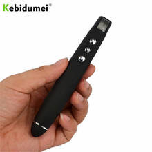 Kebidu-caneta para apresentação sem fio, 2.4ghz, usb, controle remoto, powerpoint, apresentação, clicker, caneta laser ppt 2024 - compre barato