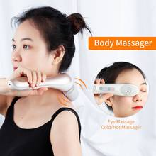 Massageador de mão usb, varinha de tecido profundo, dispositivo de massagem corporal multiponto de vibração, compressa quente, dispositivo de barra de massagem facial para os olhos 2024 - compre barato