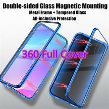 Magnetic Metal 360 Full Cover Flip Phone Case For Xiaomi Mi CC9 CC9E 9 SE Double Tempered Glass For Xiaomi Mi 9 SE CC9 CC9E Capa 2024 - buy cheap