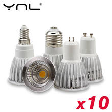 10PCS/lot COB LED lamp GU10 MR16 E27 E14 5W 7W Lampada led light bulb AC 220v For Home Decoration Ampoule Spotlight 2024 - buy cheap